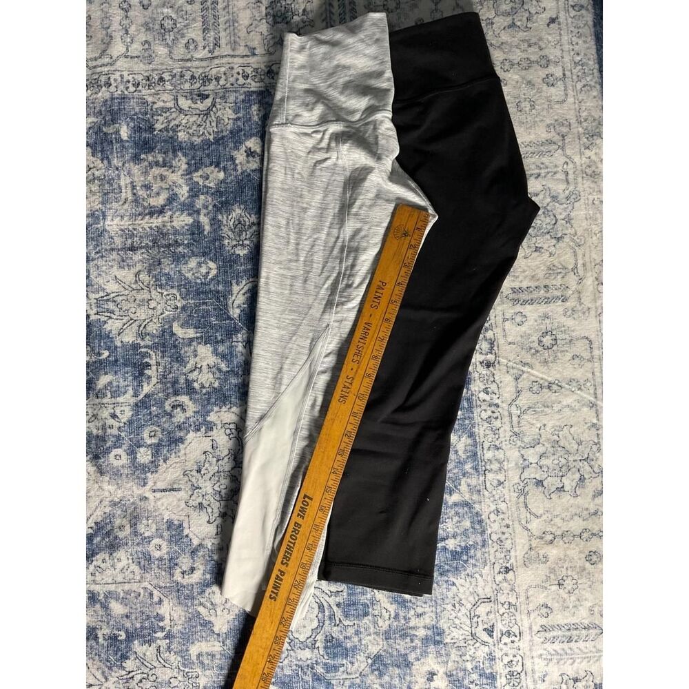 Lululemon Women's Black and Grey Leggings